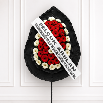 Kırmızı Gerbera Cenaze Çelengi